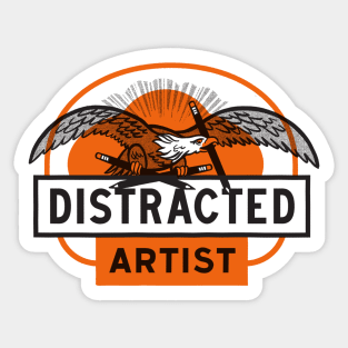 Distracted Artist Sticker